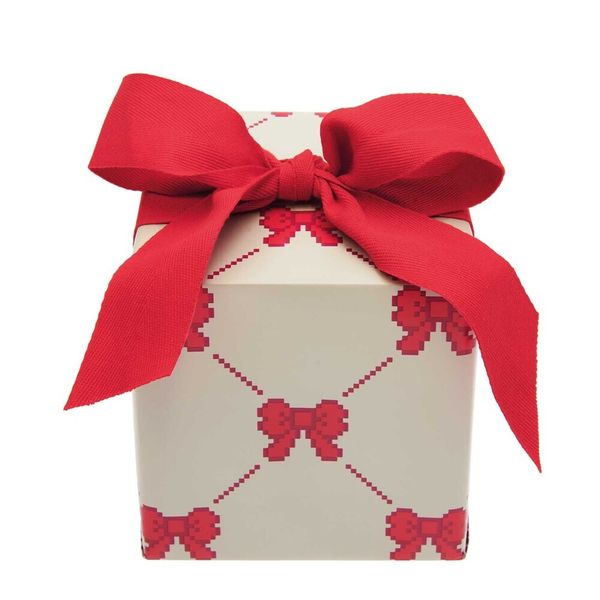 Produktbild: Geschenkpapier Pixel Schleifen, Creme,