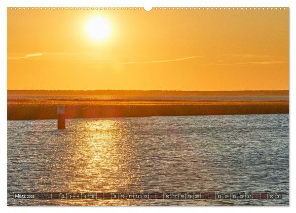 Produktbild: Sonnenunterg&auml;nge an Ostseek&uuml;ste und Bodden (Wandkalender 2026 DIN A2 quer), CALVENDO Monatskalender