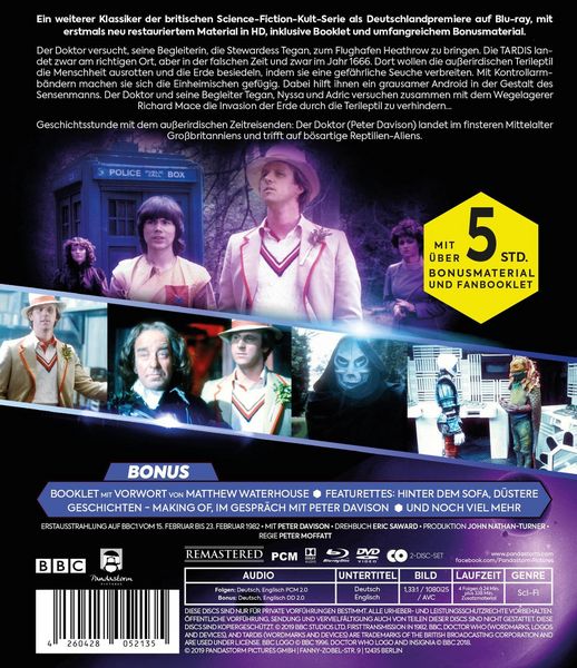 Produktbild: Doctor Who - F&uuml;nfter Doktor - Die Heimsuchung [2 BRs]