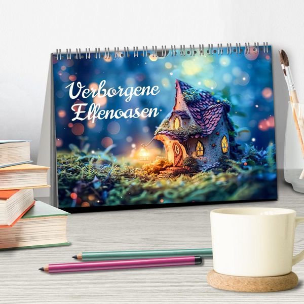 Produktbild: Verborgene Elfenoasen (Tischkalender 2026 DIN A5 quer), CALVENDO Monatskalender