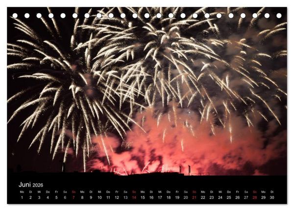 Produktbild: Feuerwerk (Tischkalender 2026 DIN A5 quer), CALVENDO Monatskalender