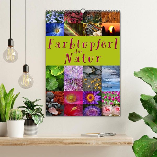 Produktbild: Farbtupferl der Natur (Wandkalender 2026 DIN A2 hoch), CALVENDO Monatskalender