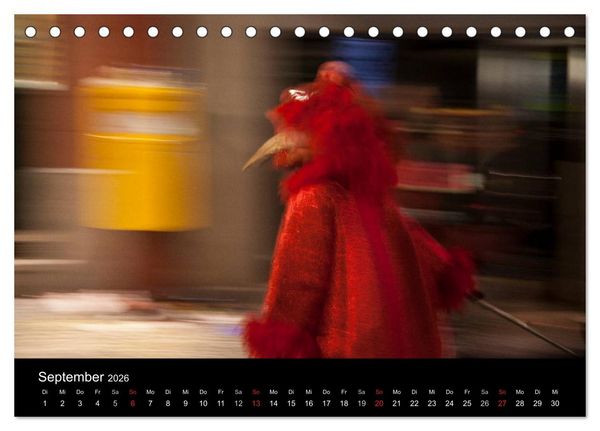 Produktbild: BASLER FASNACHT &ndash; Faszinierendes, schweizerisch regionales Brauchtum. (Tischkalender 2026 DIN A5 quer), CALVENDO Monatskalender