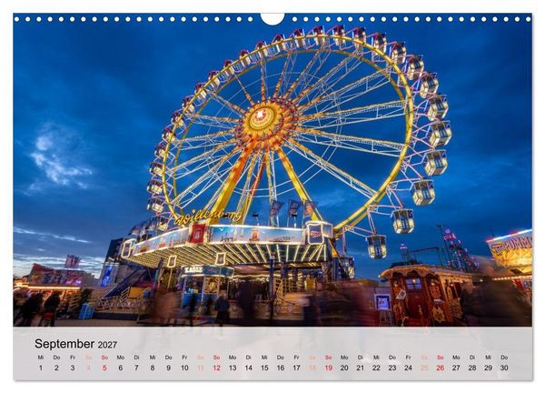 Produktbild: Lichterzauber auf dem Hamburger Dom (Wandkalender 2027 DIN A3 quer), CALVENDO Monatskalender