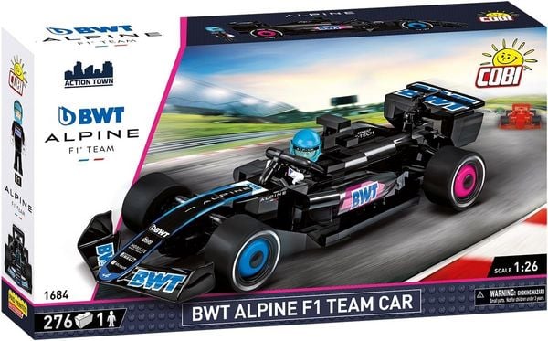 COBI Action Town 1684 - BWT Alpine F1 Team Car, Bausatz 1:26, 276+1 Klemmbausteine