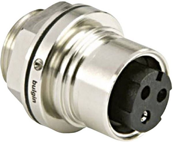 Produktbild: Bulgin PXM6012/02P/CR Rundsteckverbinder Stecker, Einbau Gesamtpolzahl: 2 Serie (Rundsteckverbinder): Buccaneer 6000 1 St.
