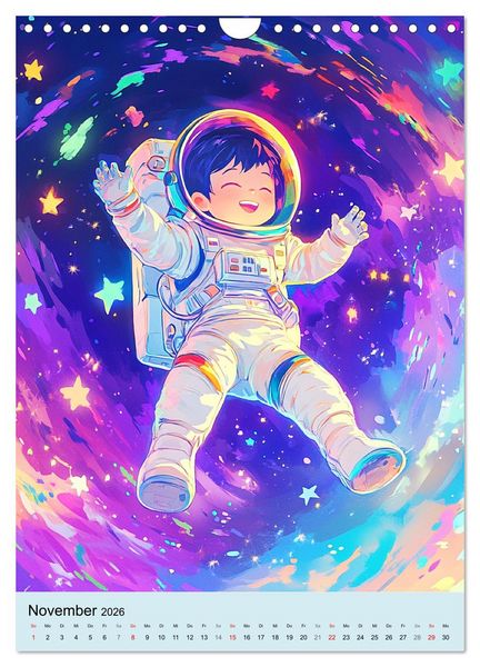 Produktbild: Im Weltall. Manga-Astronauten auf Mission (Wandkalender 2026 DIN A4 hoch), CALVENDO Monatskalender