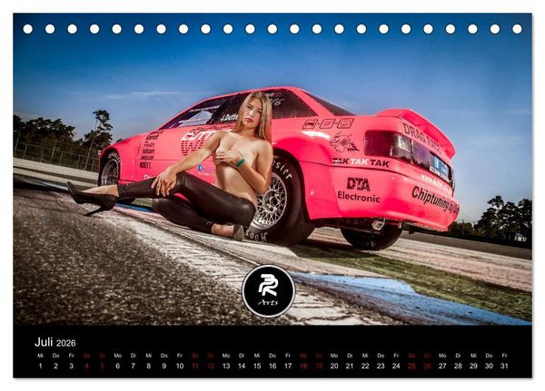 Produktbild: Cars and Girls (Tischkalender 2026 DIN A5 quer), CALVENDO Monatskalender
