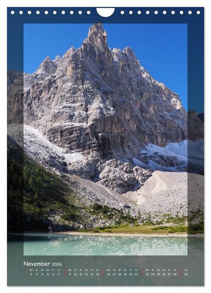Produktbild: Bergwelten Wandkalender (Wandkalender 2026 DIN A4 hoch), CALVENDO Monatskalender