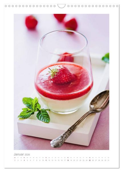 Produktbild: Himmlisch lecker! S&uuml;&szlig;e Desserts und andere Naschereien (Wandkalender 2026 DIN A3 hoch), CALVENDO Monatskalender