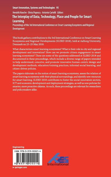 Produktbild: The Interplay of Data, Technology, Place and People for Smart Learning