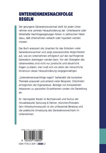 Produktbild: Unternehmensnachfolge regeln