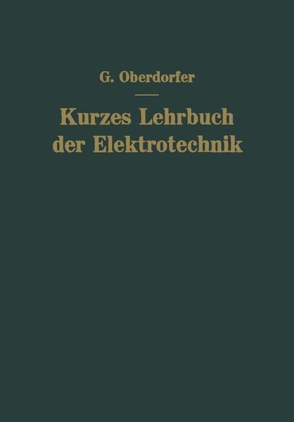 Produktbild: Kurzes Lehrbuch der Elektrotechnik