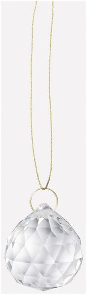 Produktbild: FOLIA Bastelartikel Sun Catcher CRYSTAL DUO, 2 Kristalle &Oslash; 3cm, 8m Goldgarn