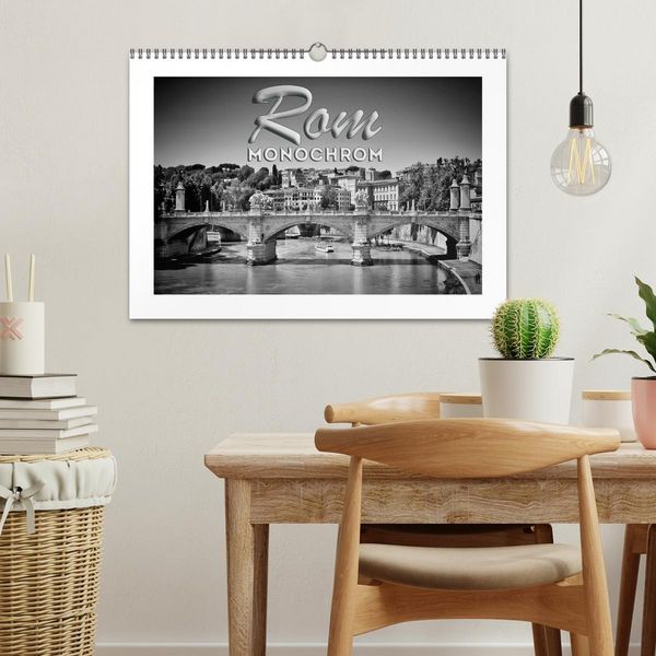 Produktbild: ROM Monochrom (Wandkalender 2026 DIN A3 quer), CALVENDO Monatskalender