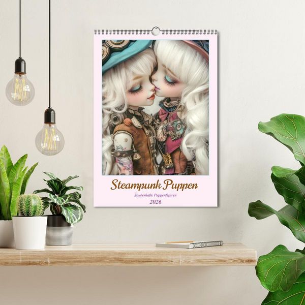Produktbild: Steampunk Puppen &ndash; Zauberhafte Puppenfiguren (Wandkalender 2026 DIN A3 hoch), CALVENDO Monatskalender