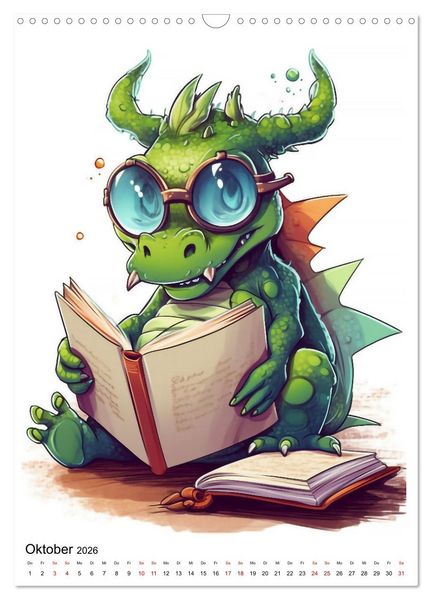 Produktbild: Drachen Kinder (Wandkalender 2026 DIN A3 hoch), CALVENDO Monatskalender