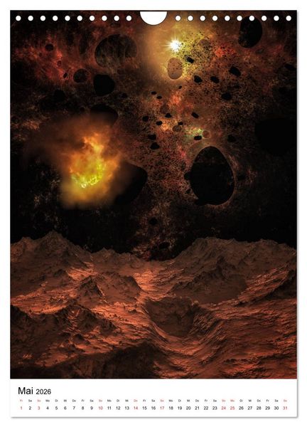Produktbild: Unser Universum eine interstellare Reise (Wandkalender 2026 DIN A4 hoch), CALVENDO Monatskalender