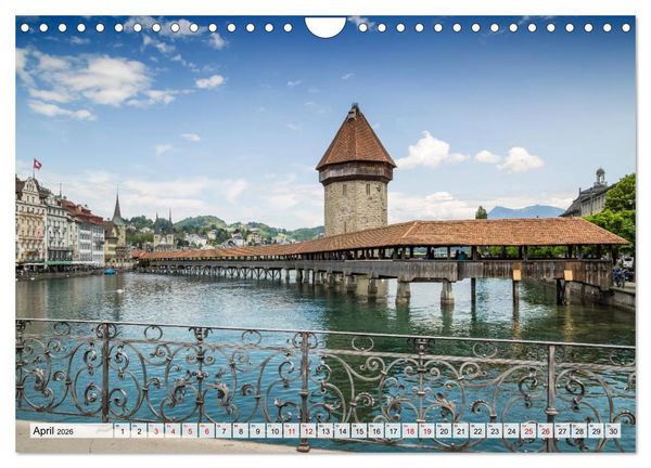 Produktbild: LUZERN Idyllische Impressionen (Wandkalender 2026 DIN A4 quer), CALVENDO Monatskalender