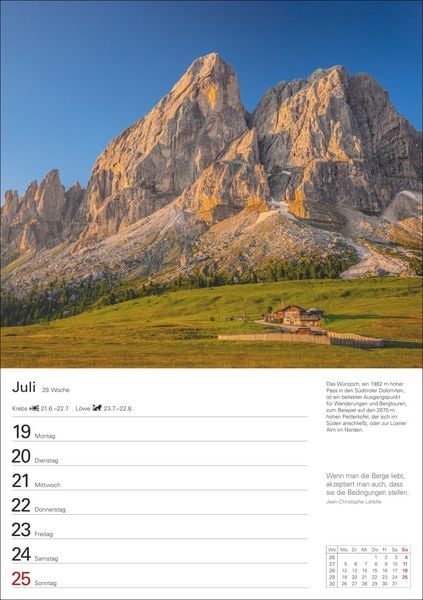 Produktbild: Berge Wochenplaner 2027 - 53 faszinierende Fotografien