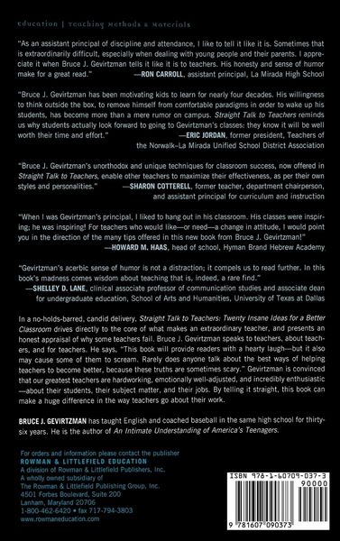Produktbild: Straight Talk to Teachers