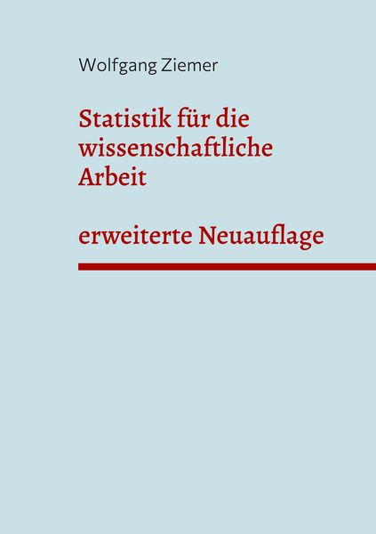 Produktbild: Statistik f&uuml;r die wissenschaftliche Arbeit