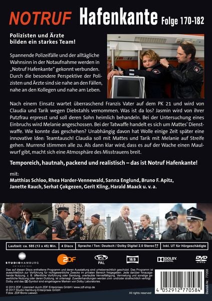 Produktbild: Notruf Hafenkante 14 - Folgen 170-182 [4 DVDs]