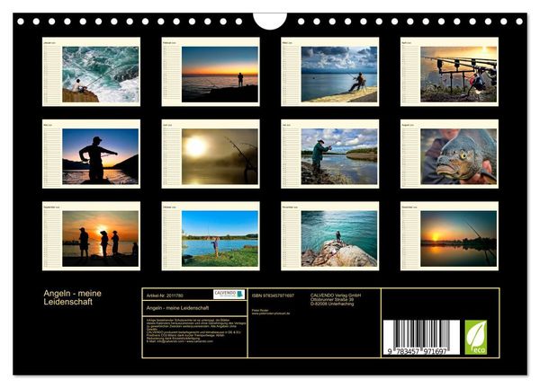 Produktbild: Angeln - meine Leidenschaft (Wandkalender 2026 DIN A4 quer), CALVENDO Monatskalender