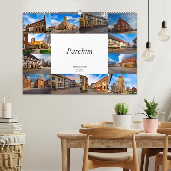 Produktbild: Parchim Impressionen (Wandkalender 2026 DIN A2 quer), CALVENDO Monatskalender