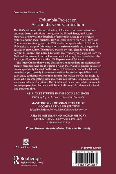 Produktbild: Masterworks of Asian Literature in Comparative Perspective