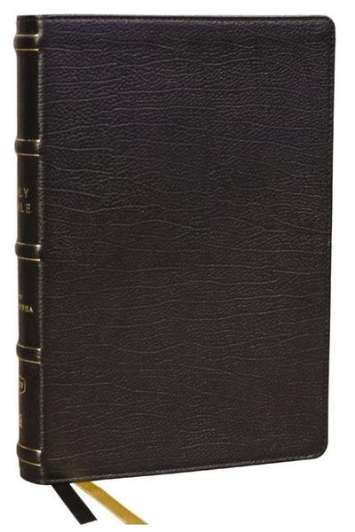 Produktbild: KJV Holy Bible with Apocrypha and 73,000 Center-Column Cross References, Black Genuine Leather, Red Letter, Comfort Print (Thumb Indexed): King James