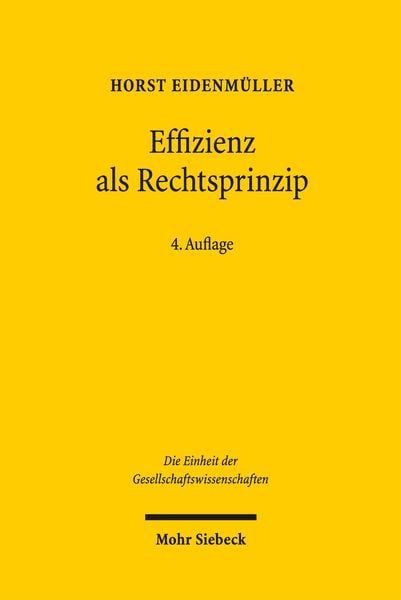 Produktbild: Effizienz als Rechtsprinzip
