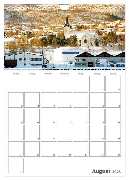 Produktbild: Die K&uuml;ste Norwegens - Terminplaner (Wandkalender 2026 DIN A4 hoch), CALVENDO Monatskalender