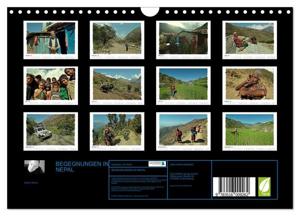 Produktbild: BEGEGNUNGEN IN NEPAL (Wandkalender 2026 DIN A4 quer), CALVENDO Monatskalender