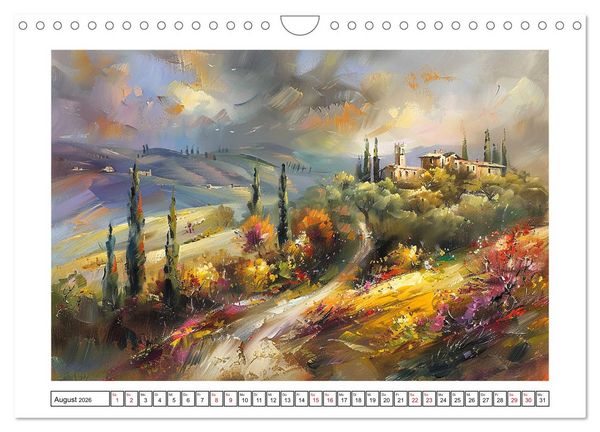 Produktbild: Toskana bis Provence (Wandkalender 2026 DIN A4 quer), CALVENDO Monatskalender