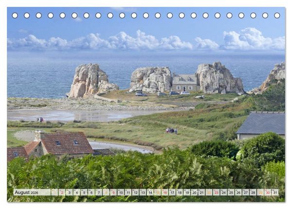 Produktbild: Normandie und Bretagne-faszinierend abwechslungsreich (Tischkalender 2026 DIN A5 quer), CALVENDO Monatskalender