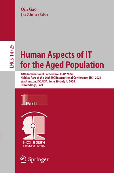 Produktbild: Human Aspects of IT for the Aged Population