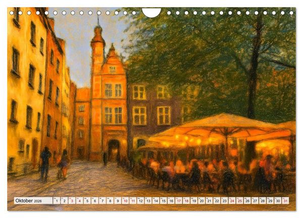 Produktbild: Danzig entdecken - Sehensw&uuml;rdigkeiten der polnischen Hansestadt (Wandkalender 2026 DIN A4 quer), CALVENDO Monatskalender