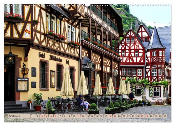 Produktbild: Bacharach - Sehenswerter Ort am Mittelrhein (Wandkalender 2026 DIN A2 quer), CALVENDO Monatskalender