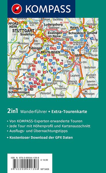 Produktbild: KOMPASS Wanderf&uuml;hrer Schw&auml;bische Alb