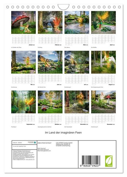 Produktbild: Im Land der imagin&auml;ren Feen (Wandkalender 2026 DIN A4 hoch), CALVENDO Monatskalender