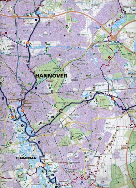 Produktbild: KOMPASS Fahrradkarte 3215 Hannover, Hildesheim 1:50.000
