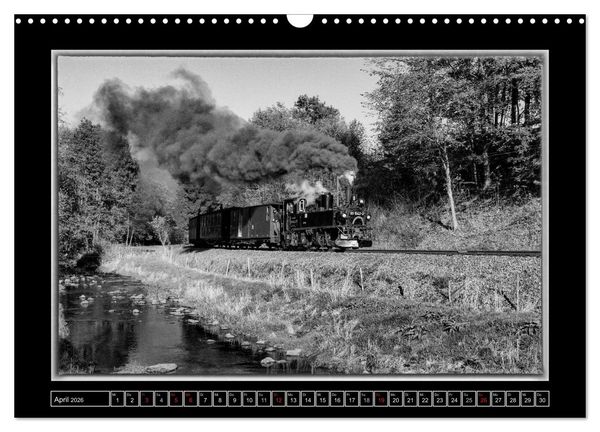 Produktbild: Unter Dampf - Mit der Pre&szlig;nitztalbahn durchs Erzgebirge (Wandkalender 2026 DIN A3 quer), CALVENDO Monatskalender