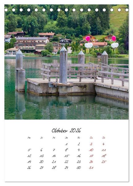 Produktbild: Tegernsee - Im Herz der Natur (Tischkalender 2026 DIN A5 hoch), CALVENDO Monatskalender