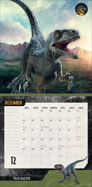 Produktbild: Jurassic World Broschurkalender 2027