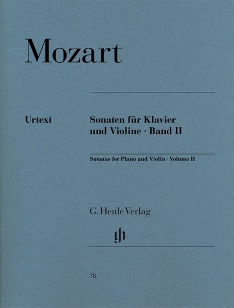 Produktbild: Wolfgang Amadeus Mozart - Violinsonaten, Band II