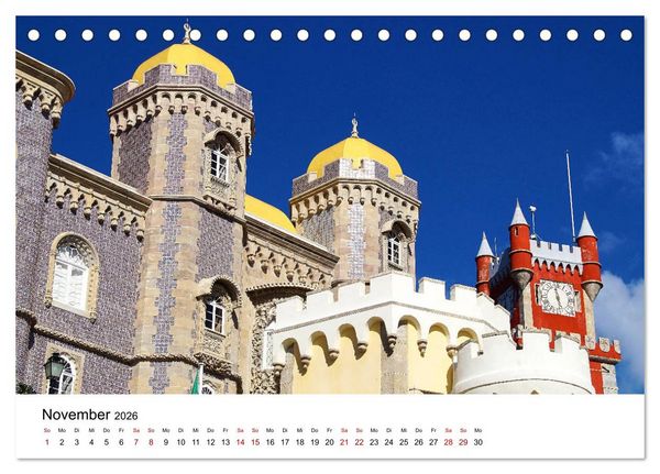 Produktbild: Einzigartiges Portugal (Tischkalender 2026 DIN A5 quer), CALVENDO Monatskalender