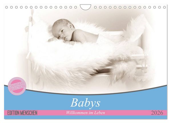 Produktbild: Babys - Willkommen im Leben (Wandkalender 2026 DIN A4 quer), CALVENDO Monatskalender