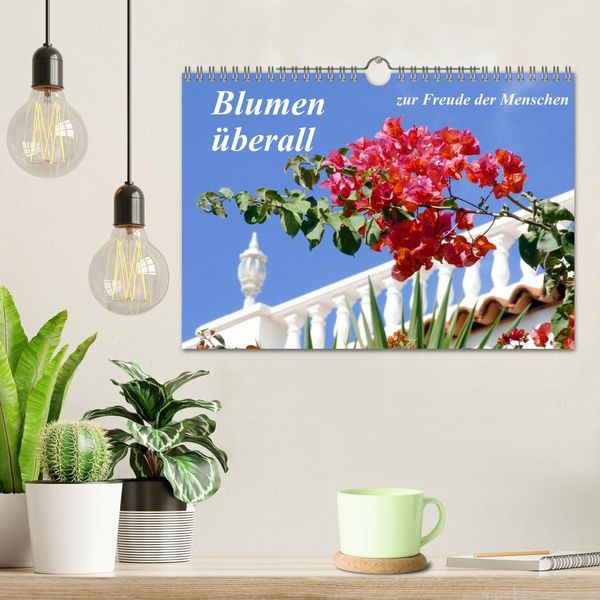 Produktbild: Blumen &uuml;berall, zur Freude Menschen (Wandkalender 2026 DIN A4 quer), CALVENDO Monatskalender