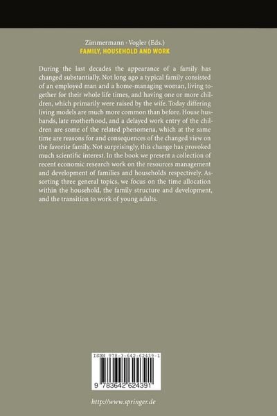 Produktbild: Family, Household And Work